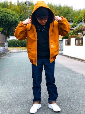 「Chrome Hearts」｜「アイテム（スウェット）」を使った、kaikai【相互】さん（メンズ・173cm）の冬コーディネート