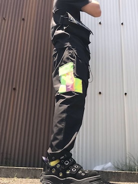 「A-COLD-WALL*(アコールドウォール)のアイテム(バッグ)」を使った、かずやさん(メンズ・167cm)の夏コーディネート