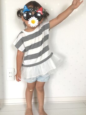もっぷがーるさん（キッズ・100cm）の夏コーディネート