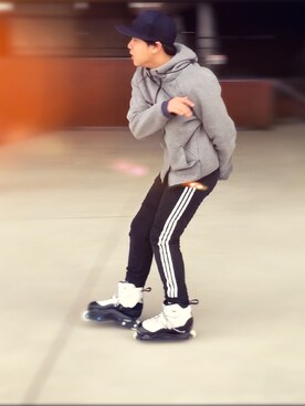 「SKULL CANDY（スカルキャンディ）のアイテム」を使った、Ryu Murataさん（メンズ・166cm）の春コーディネート