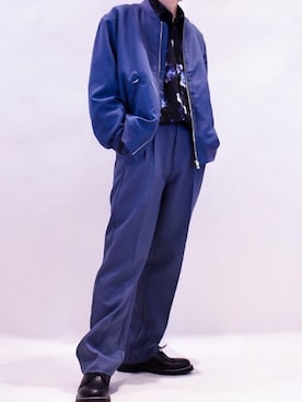 「Confirm（コンファーム）のアイテム（ブルゾン）」を使った、コンファーム・イルズ・フロウリッシュ KYOTOさん（メンズ・168cm）の冬コーディネート