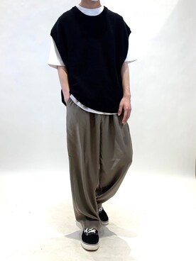 「Confirm（コンファーム）のアイテム」を使った、コンファーム・イルズ・フロウリッシュ KYOTOさん（メンズ・175cm）の春コーディネート
