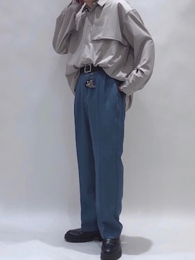 「Confirm（コンファーム）のアイテム」を使った、コンファーム・イルズ・フロウリッシュ KYOTOさん（メンズ・175cm）の春コーディネート