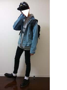 「SEVEN UNION（セブンユニオン）のアイテム」を使った、てっぺゐさん（メンズ・173cm）の冬コーディネート