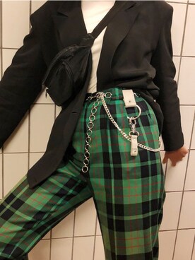 「アイテム（アクセサリー）」を使った、albaさん（レディース・169cm・10代）の春コーディネート