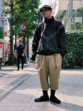 「アイテム（ブルゾン）」を使った、kazukiさん（メンズ・175cm・20代）の秋コーディネート