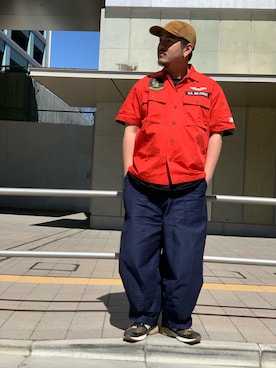 「オレンジ」｜kazukiさん（メンズ・175cm・20代）の夏コーディネート