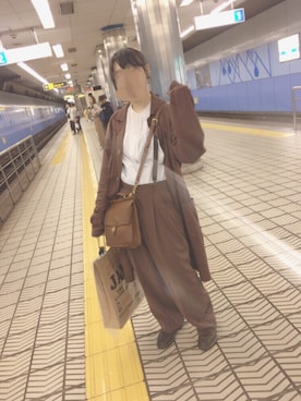 「COACH」｜「アイテム（その他アウター）」を使った、あさん（レディース・157cm）の秋コーディネート