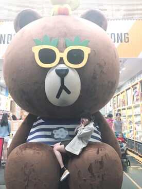 「韓国ファッション #K（カンコクファッションシャープケイ）のアイテム（トップス、ベージュ系）」を使った、m@iさん（レディース・148cm）の春コーディネート