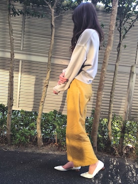 「マスタードイエロー」｜kurashkiさん（レディース・163cm）の春コーディネート