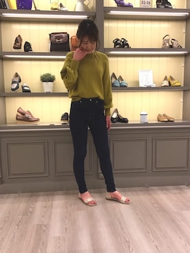 「マスタードイエロー」｜kurashkiさん（レディース・163cm）の春コーディネート