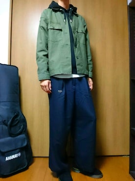 3つさん（メンズ・186cm）の秋コーディネート