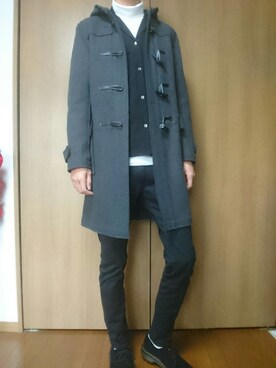 3つさん（メンズ・186cm）の冬コーディネート