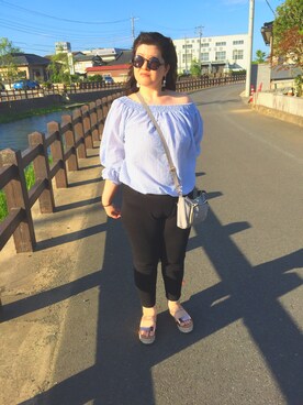 「GRL（グレイル）のアイテム（ピアス（両耳用））」を使った、mommy'sさん（レディース・162cm）の夏コーディネート