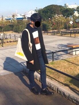 「ROOTOTE（ルートート）のアイテム」を使った、nnnさん（メンズ・178cm）の冬コーディネート