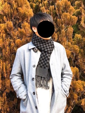 「ZIP FIVE（ジップファイブ）のアイテム（ピーコート）」を使った、nnnさん（メンズ・178cm）の冬コーディネート