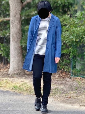 「平成最後のWEARISTAセンバツ」｜「アイテム（チェスターコート）」を使った、nnnさん（メンズ・178cm）の春コーディネート