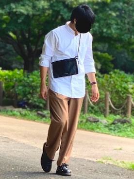 「NAUGHTIAM（ノーティアム）のアイテム」を使った、nnnさん（メンズ・178cm）の秋コーディネート