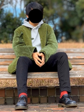 「チャイハネ（チャイハネ）のアイテム（リング）」を使った、nnnさん（メンズ・178cm）の冬コーディネート