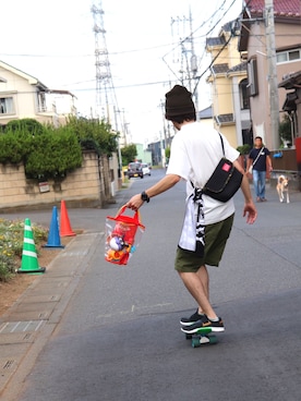 「Penny（ペニー）のアイテム」を使った、キミさん（メンズ・168cm）の夏コーディネート