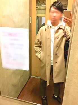 「417 EDIFICE（フォーワンセブンエディフィス）のアイテム（パーカー）」を使った、わっくー！さん（メンズ・170cm）の春コーディネート