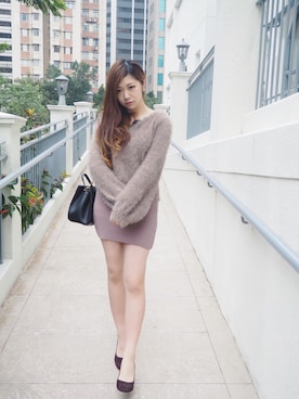 「アイテム（クラッチバッグ）」を使った、Lollyさん（レディース・159cm・20代）の秋コーディネート