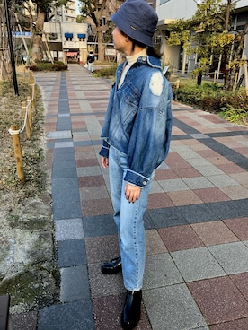 Rykoさん（レディース・158cm）の冬コーディネート