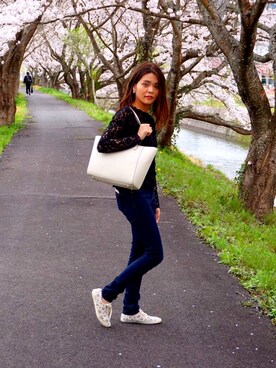 さとぴさん（レディース・164cm）の春コーディネート