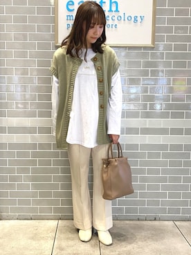 「Lee（リー）のアイテム（トップス）」を使った、Ruiさん（レディース・153cm）の冬コーディネート