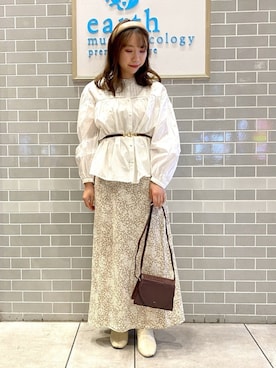 「earthstaff」｜Ruiさん（レディース・153cm）の冬コーディネート