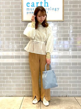 「earthstaff」｜Ruiさん（レディース・153cm）の春コーディネート