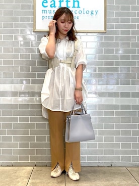 「主役はカラーパンツ」｜Ruiさん（レディース・153cm）の春コーディネート