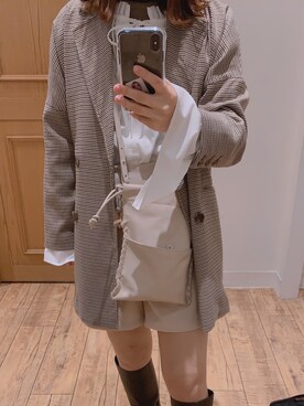 「UNIQLO（ユニクロ）のエクストラファインメリノリブタートルネックセーター（長袖）（ニット/セーター）」を使った、MAIさん（レディース・162cm）の春コーディネート