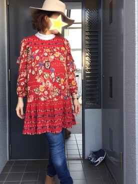 「JILL STUART（ジルスチュアート）のアイテム（モッズコート）」を使った、♡♡♡さん（レディース・156cm）の冬コーディネート