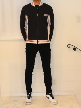 「DOLCE&GABBANA（ドルチェアンドガッバーナ）のアイテム（ジャケット/アウター）」を使った、しましさん（メンズ・182cm）の秋コーディネート