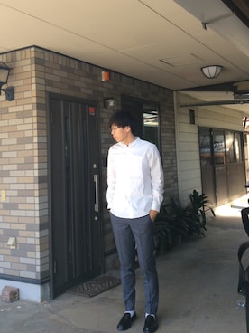 「Acne Studios（アクネストゥディオズ）のアイテム（その他シューズ）」を使った、わくさんさん（メンズ・185cm）の秋コーディネート