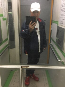 「アトランティックスターズ」｜「アイテム（ナイロンジャケット）」を使った、はまちゃんさん（メンズ・167cm）の秋コーディネート
