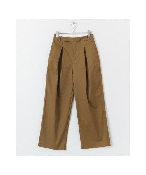 URBAN RESEARCH DOORS（アーバンリサーチドアーズ）の「コットンタックワイドパンツ（パンツ・レディース・KHAKI/BEIGE/BLACK・36/38/40）」の3枚目の写真
