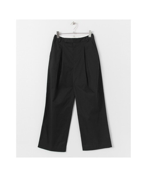 URBAN RESEARCH DOORS（アーバンリサーチドアーズ）の「コットンタックワイドパンツ（パンツ・レディース・KHAKI/BEIGE/BLACK・36/38/40）」の2枚目の写真