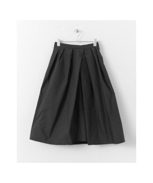 KBF（ケイビーエフ）の「メモリータックフレアスカート（スカート・レディース・WINE/BLACK・one）」の2枚目の写真