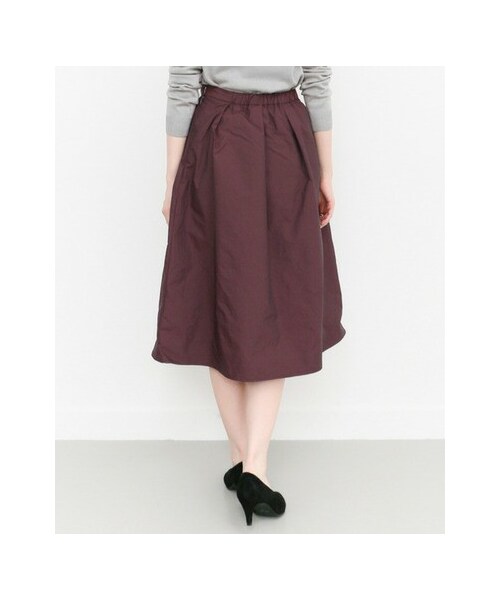 KBF（ケイビーエフ）の「メモリータックフレアスカート（スカート・レディース・WINE/BLACK・one）」の9枚目の写真