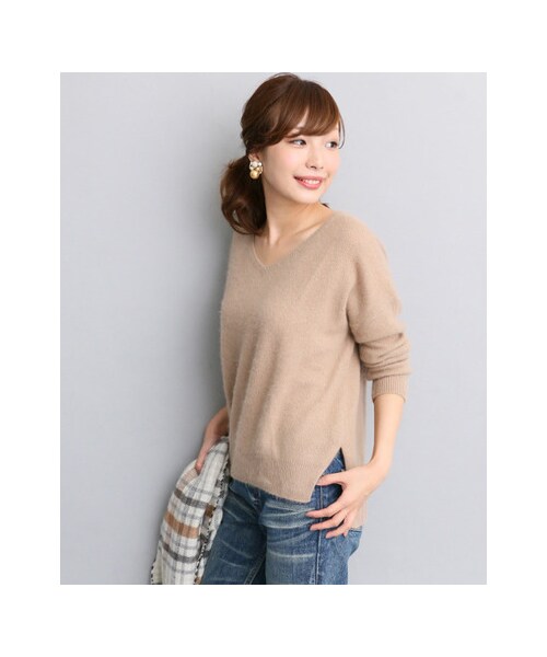 URBAN RESEARCH ROSSO WOMEN(アーバンリサーチ ロッソ)の「ソフトウールオーバープルオーバー(トップス・レディース・BEIGE/PINK/RED/NAVY/GRAY・FREE)」の7枚目の写真