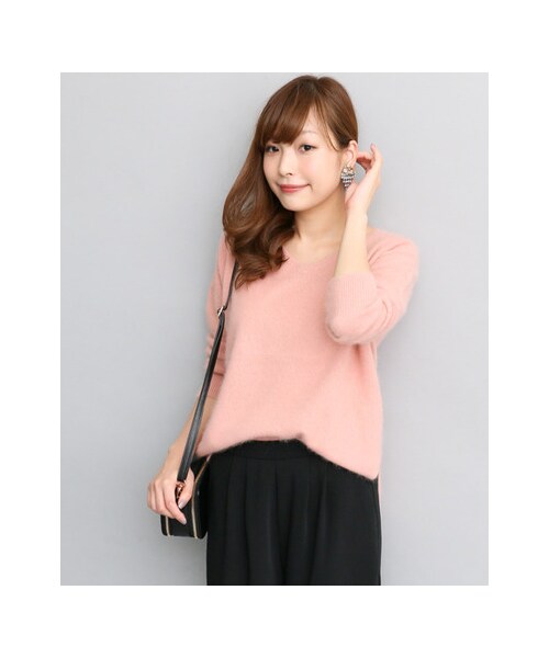 URBAN RESEARCH ROSSO WOMEN(アーバンリサーチ ロッソ)の「ソフトウールオーバープルオーバー(トップス・レディース・BEIGE/PINK/RED/NAVY/GRAY・FREE)」の10枚目の写真