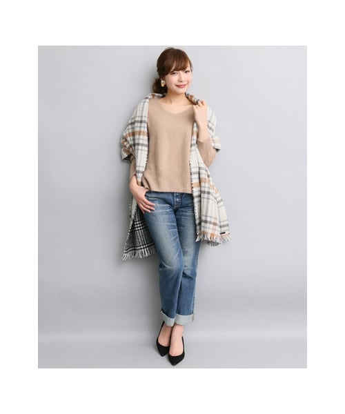 URBAN RESEARCH ROSSO WOMEN(アーバンリサーチ ロッソ)の「ソフトウールオーバープルオーバー(トップス・レディース・BEIGE/PINK/RED/NAVY/GRAY・FREE)」の8枚目の写真