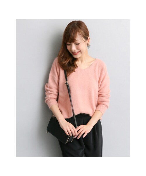 URBAN RESEARCH ROSSO WOMEN(アーバンリサーチ ロッソ)の「ソフトウールオーバープルオーバー(トップス・レディース・BEIGE/PINK/RED/NAVY/GRAY・FREE)」の9枚目の写真