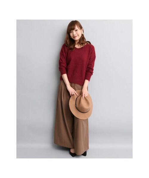 URBAN RESEARCH ROSSO WOMEN(アーバンリサーチ ロッソ)の「ソフトウールオーバープルオーバー(トップス・レディース・BEIGE/PINK/RED/NAVY/GRAY・FREE)」の13枚目の写真