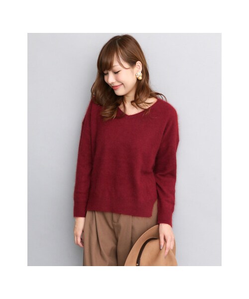 URBAN RESEARCH ROSSO WOMEN(アーバンリサーチ ロッソ)の「ソフトウールオーバープルオーバー(トップス・レディース・BEIGE/PINK/RED/NAVY/GRAY・FREE)」の12枚目の写真