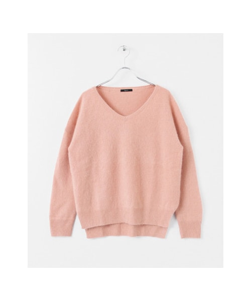 URBAN RESEARCH ROSSO WOMEN(アーバンリサーチ ロッソ)の「ソフトウールオーバープルオーバー(トップス・レディース・BEIGE/PINK/RED/NAVY/GRAY・FREE)」の4枚目の写真