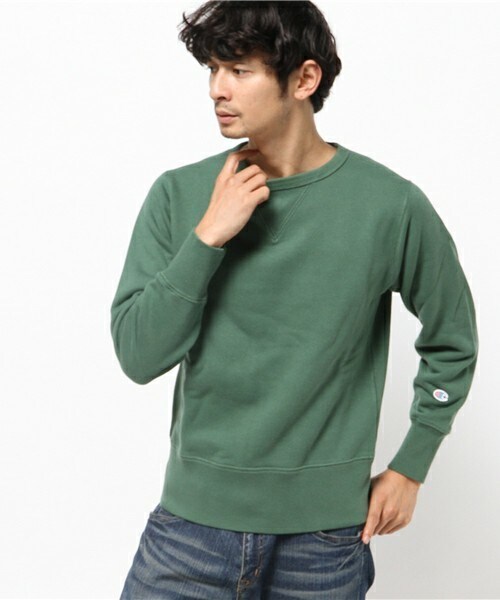Champion（チャンピオン）の「Champion CREW NECK SWEAT（スウェット・メンズ・グレー/グリーン/ネイビー・L/M）」の3枚目の写真