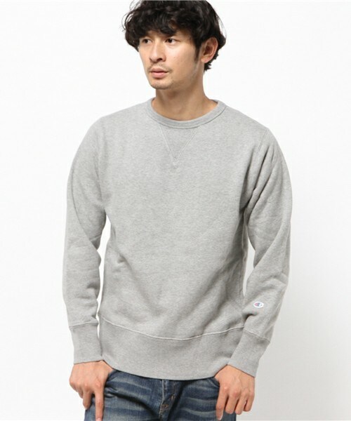 Champion（チャンピオン）の「Champion CREW NECK SWEAT（スウェット・メンズ・グレー/グリーン/ネイビー・L/M）」の2枚目の写真